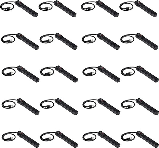 Amazon Basics Surge Protector Power Strip, 6-Outlet with 200J Protection, 2ft Extension Cord, Rectangle, Black (20 Pack)