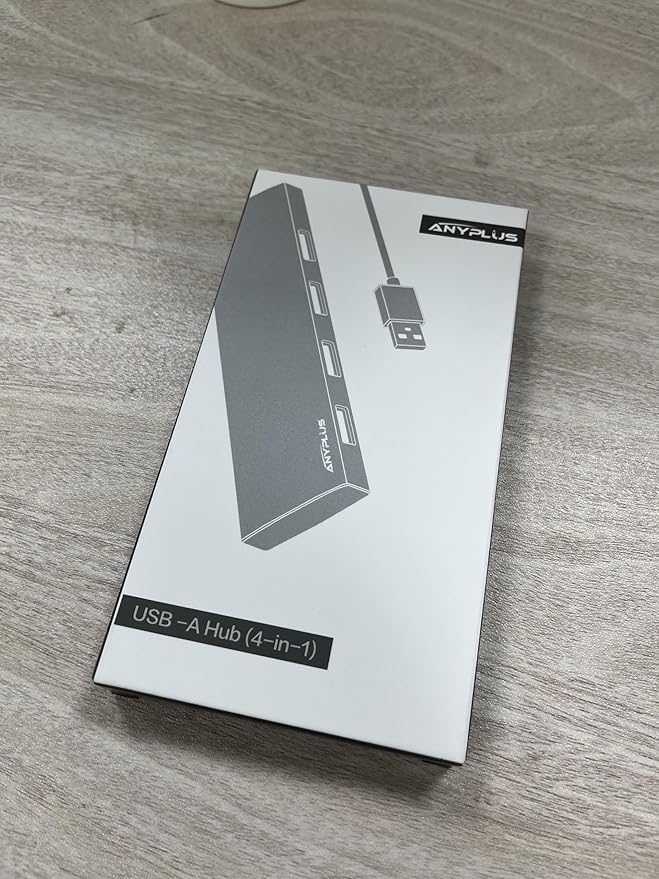 USB Hub, USB 3.0 Hub Aluminum Alloy Ultra Slim USB Splitter, Portable 4 Port USB Extender, USB Hub for Laptop, PC, MacBook, iMac, Surface Pro, Mac Pro, Flash Drive, XPS 【Grey】