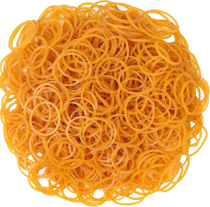 Rubber Bands 760pcs Size#10 Yellow Elastic Rubber Band 1inch Small Rubber Bands for Office Supplies Home