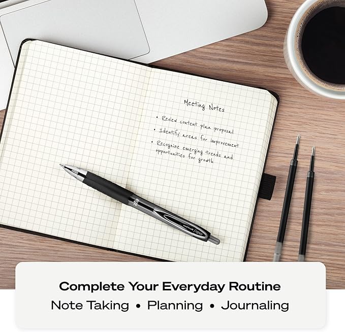 uni-ball 207 Retractable Gel Pens, Medium Point (0.7mm), Black, 36 Count