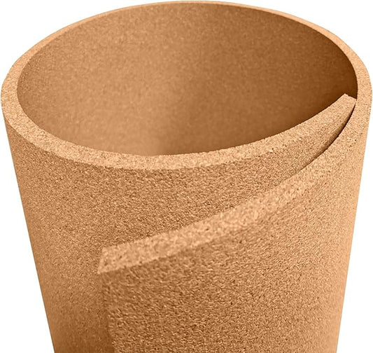 Manton Cork Premium Cork Roll - 4' x 10' x 3/8", 100% Natural Facing Grade Material for Bulletin Boards, Decorative Photo and Message Push Pin Displays - Perfect for Home, School, and Office