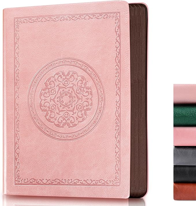 2025 Leather Vintage Journal Notebook,300 Pages,Leather Softcover Lined Journal Notebooks for Women Men,Notebook Journals for Writing Travel,Business,Office,7.1'' X 9.8''