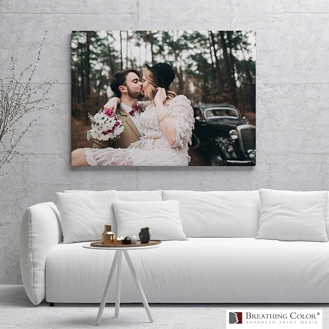 Premium Lyve Matte Canvas Paper Perfect For Use on Professional Makes and Models of Epson, Canon and HP printers preferred by Professionals. 19 mil textured Canvas offered in a 17 inch by 10 ft roll