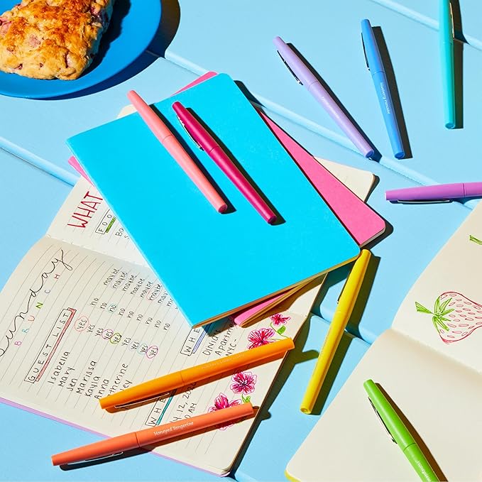 Paper Mate Flair Sunday Brunch Scented Felt Tip Pens, Assorted Colors, Medium Point (0.7mm), 16 Count