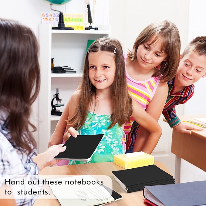 feela 36 Pack Soft Cover Journal Bulk, Lined Blank Travel Journal for Women Men Writing, Notebooks College Ruled for Work, Note Taking Notebook School Business Supplies, 8.2” x 5.5”, A5, Black