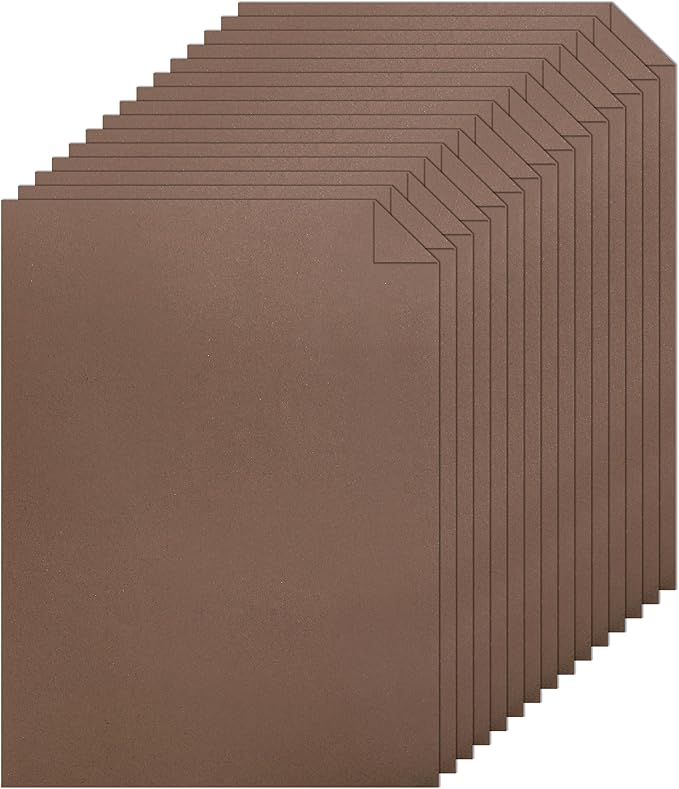 120 Sheets Coffee Color Cardstock 8.5 x 11 Printer Paper, 92lb Dark Brown Card stock for DIY Cards Making, Crafting, Thank You Cards, Invitations, Menus