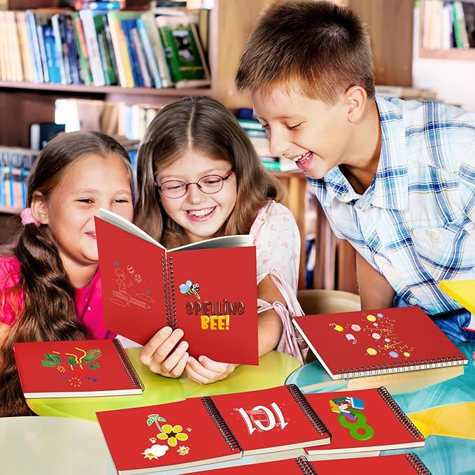 Yahenda 72 Pcs Spiral Notebook Bulk A5 Journal Lined 8.3'' x 5.5'' Writing Composition Paper Small Notepad Subject Notebook for Students Office Business Back to School Supplies (Red)