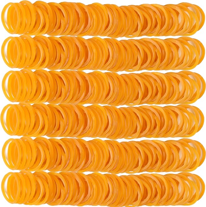Rubber Bands Small Elastic Band Yellow 1300pcs Mini Rubber Band 1.2inch Inside Diameter 0.63in For Office Home Supplies