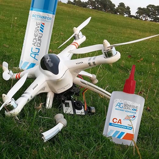 Adhesive Guru Cyanoacrylate (CA) Super Glue (3.5 oz) for Plastic, Metal, Leather, Ceramic - Fast Adhesive for Woodworking, Hobby Models, Carpentry - 1 Pack