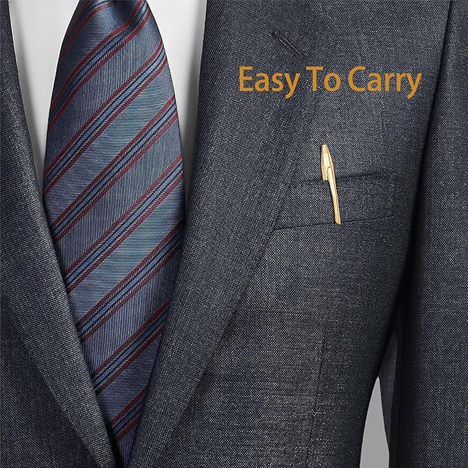 Cambond Ballpoint Pens Gold Pen - Nice Pens for Wedding Guest Book for Gift Smooth Writing Pen with Black Ink 1.0mm Medium Point, 3 Pens with 3 Refills (Gold)