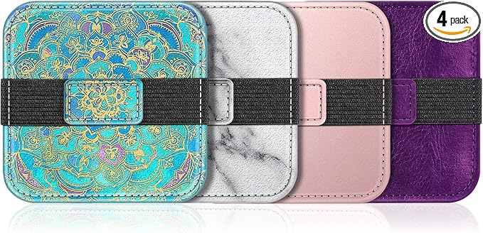 Fintie Screen Cleaning Pad, Soft Cloth Wipes Screen Cleaner with Elastic Strap for iPad, iPhone, MacBook, Tablets, Laptop, 4 Pack