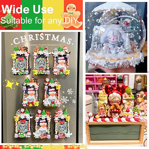 ASTRYAS 10PCS 100g Cream Glue Kit, Decoden Kit, Fake Whipped Cream Glue Clay Frosting with Decorating Tips for Crafts Handmade Phone Case Mirror Jewelry Accessories (Rainbow Theme)