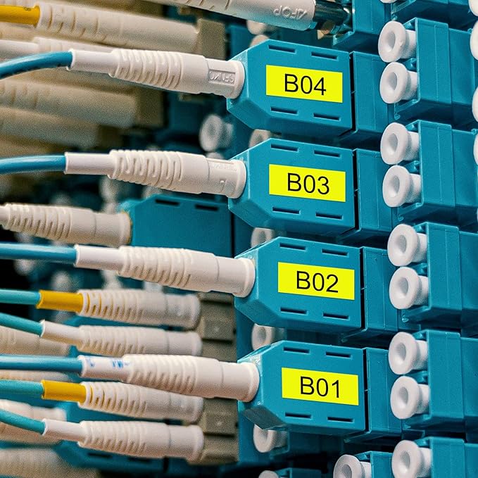 BOYEEZON 4Pack TZ Yellow Tape 12mm 0.47 Compatible for Brother PTouch TZe-631 TZE631 Black on Yellow Label Tape Work for Brother PT-D210 PT-D600 PTD400 Label Maker, 1/2 in x 26.2 Ft