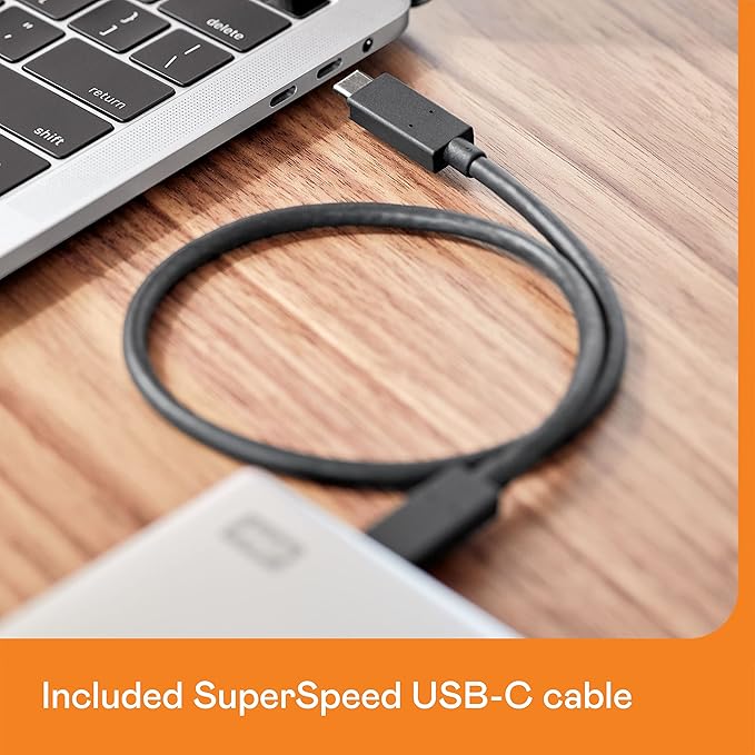 WD 5TB My Passport Ultra for Mac Silver, Portable External Hard Drive, backup software with defense against ransomware, and password protection, USB-C and USB 3.1 - WDBPMV0050BSL-WESN