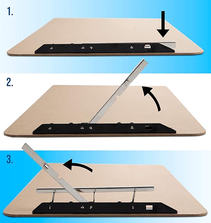 Extra Large Clipboard Set (6pc) - Larger Than 11x17 - Vertical or Landscape - Fits 11 x 17 Tabloid Paper (Board 11.6"x19.5" - 2 Inches Longer Than Legal Size)