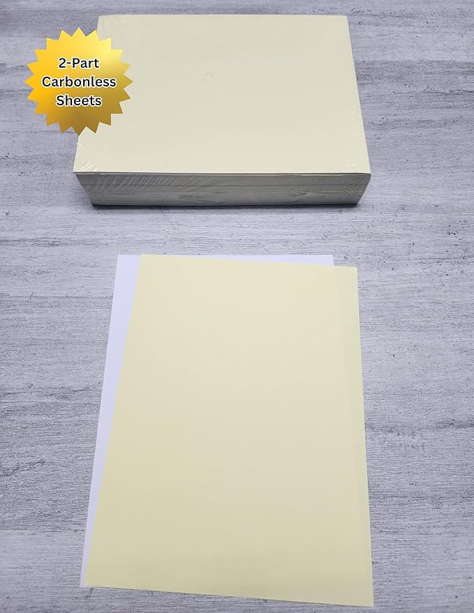 Limited Papers (TM), Carbonless Sheets, Superior, Pre Collated, Multi part, Bond Finish. (2 Part Reverse, 8.5 x 14 Inch, Legal Size, Canary/White (5889), 10 Ream)