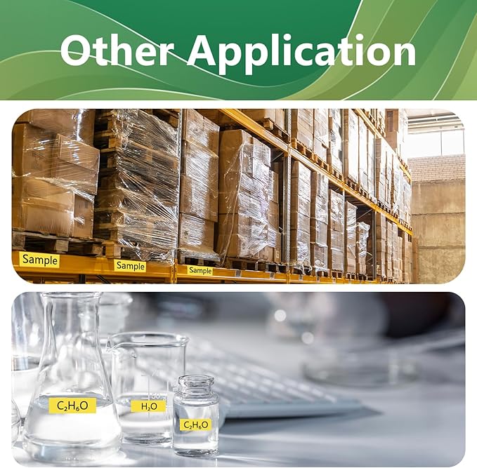 TZe-641 18mm TZe TZ Yellow Tape Compatible with Brother P Touch Label Maker Tape TZ-641 TZe641 TZ641 Label Tape 18mm 0.7 Laminated Black on Yellow for PT-D400AD PT-D610BT Printer, 3-Pack