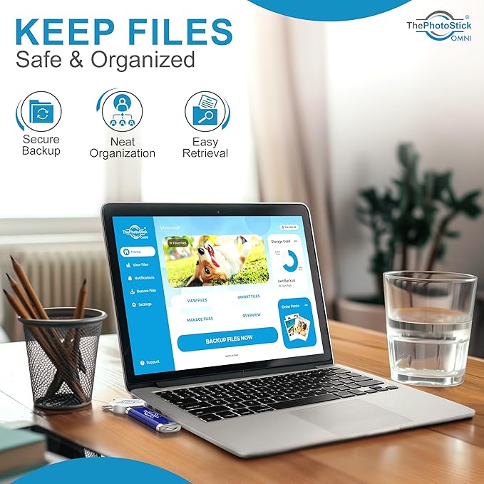 ThePhotoStick® Omni 256GB + Protective Case | Secure Photo & Video Backup and Transfer | Digital File Organization | USB & Multiport Connection for Phones, Tablets and Computers | Water Resistant Case