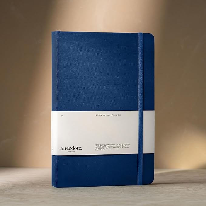 Anecdote 2025-2026 Planner: A Monthly, Weekly & Daily Planner 2025-2026 for Planning Your Success - A5 Size Hardcover Start Anytime and Achieve your Goals - Royal Blue