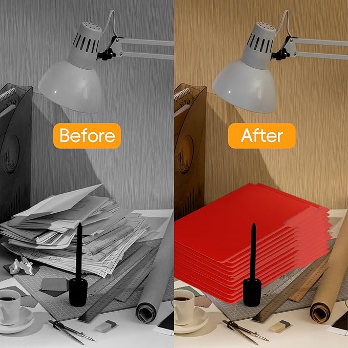 36 Packs File Folder,1/3-Cut Tabs,Red File Folder Letter Size,8.5x11 Pink File Folders for Office,School and Home,Organizer Folder