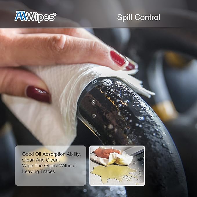 AAwipes Cleanroom Wipes Nonwoven Wipes Cellulose/Polyester Blend (Grade A, 68 Gram, Bag of 300 Pcs) 9" x 9"for Lab, Electronics, Pharmaceutical, Printing and Semiconductor Industries (NW06809)