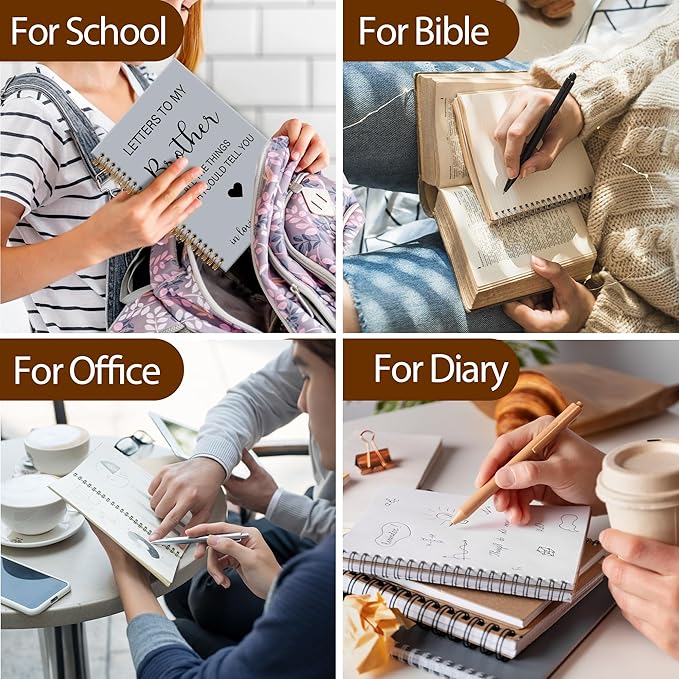 OINDADE Loss of Brother Sympathy Gifts Grief Notebook Journal, Letters to My Brother in Heaven Journal, Memorial Notebooks Gifts for Loss ofBrother, In Loving Memory Sympathy Gifts, 6x8.2In