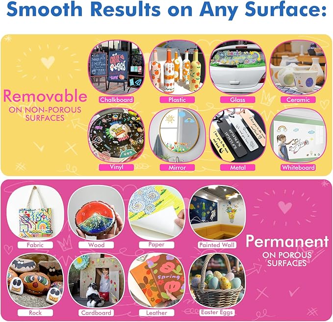 GOTIDEAL Chalk Markers, 30 Colors Liquid Chalk Markers for Blackboard Chalkboard Calendar Glass Neon Pens, Washable Window markers Paint and Drawing for Car, Auto, Bistro,Mirror Wet Erase Chisel Tip