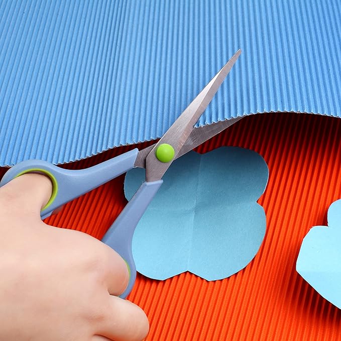 Scissors All Purpose,Scissors Set of 5,Premium Stainless Steel Sharp Blades Soft Comfort-Grip Handles Suitable for School,Office Supplies and Family Daily Use