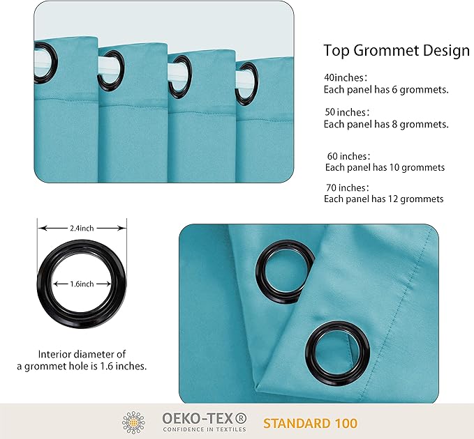 BONZER Extra Wide Room Divider Curtain Total Privacy Wall Noise Reducing Blackout Curtains for Apartment, Studio, 108L x 120W Inch (9L x 10W ft), 1 Panel, Teal