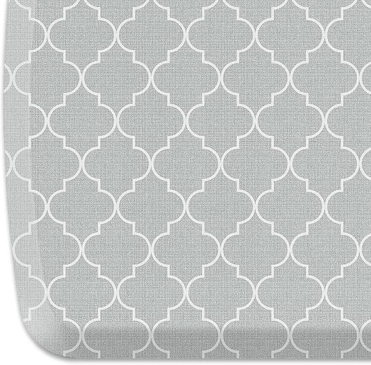GelPro Elite Trellis Light Grey Kitchen Comfort Mat, 20" x 36
