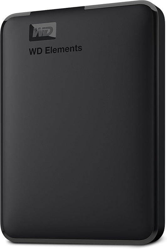 WD 5TB Elements Portable External Hard Drive for Windows, USB 3.2 Gen 1/USB 3.0 for PC & Mac, Plug and Play Ready - WDBU6Y0050BBK-WESN