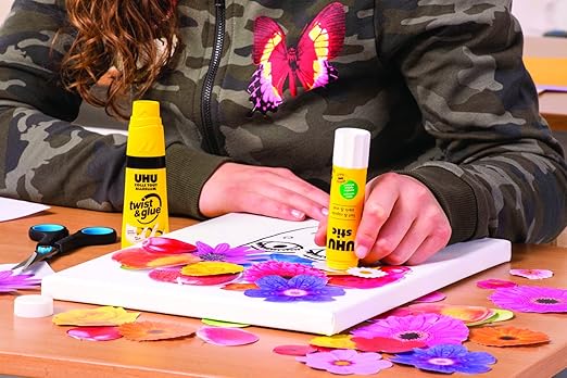 Uhu Stic, All Purpose Glue Stick, Washable, Permanent, for School, Crafts, Scrapbooking, Pack of 24 .29 oz Sticks, 99648