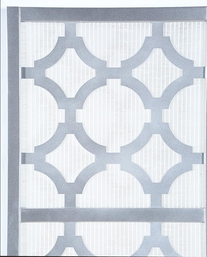 NicBex Room Divider 4 Panel Room Dividers with Quarterfoil Diamond Design Partition Room Dividers and Folding Privacy Screens Wall Divider for Home, Room Separation,69.28"W x 17.32"D x 70.31"H, Silver