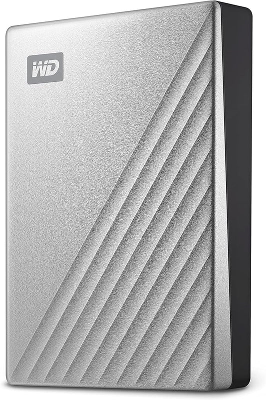 Western Digital 2TB My Passport Ultra for Mac Silver Portable External Hard Drive HDD, USB-C and USB 3.1 Compatible - WDBPMV0040BSL-WESN
